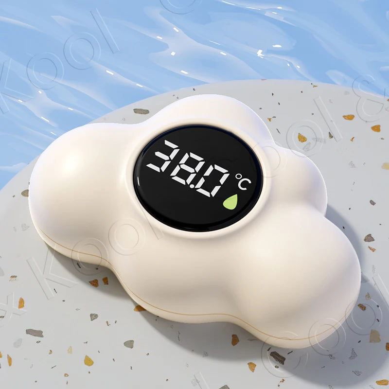Floating Baby Bath Thermometer with LED Display, Cartoon Digital Water Temperature Tester for Safe Tub Time