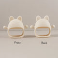Personalized Baby Teether Custom Name Silicone Glove Cute Bunny Easter Rabbit Shaped Anti-Sucking Hand Guard