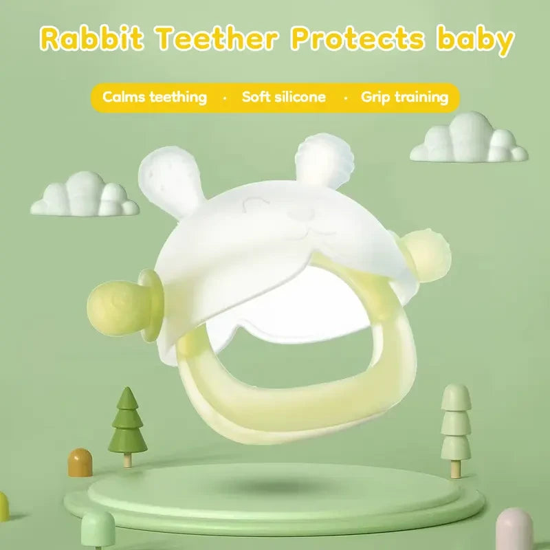 Silicone Bunny Teether Mitten