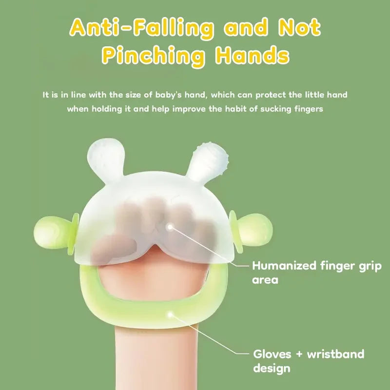 Silicone Bunny Teether Mitten