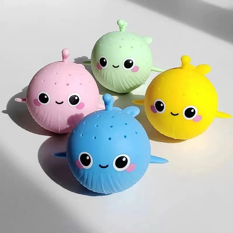 Baby Bath Toys Sponge Water Absorbing Whale Squeezing Stress Relief Toys Summer Swimming Play Water Toy for Children Squishy Kid