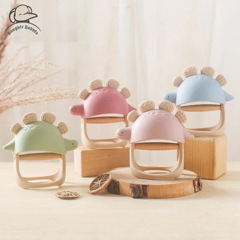 Baby Teether Gloves Pacifier Kids Teething Silicone Newborn Dental Care Gums Anti-eating Hand Molar Stick Baby Accessories