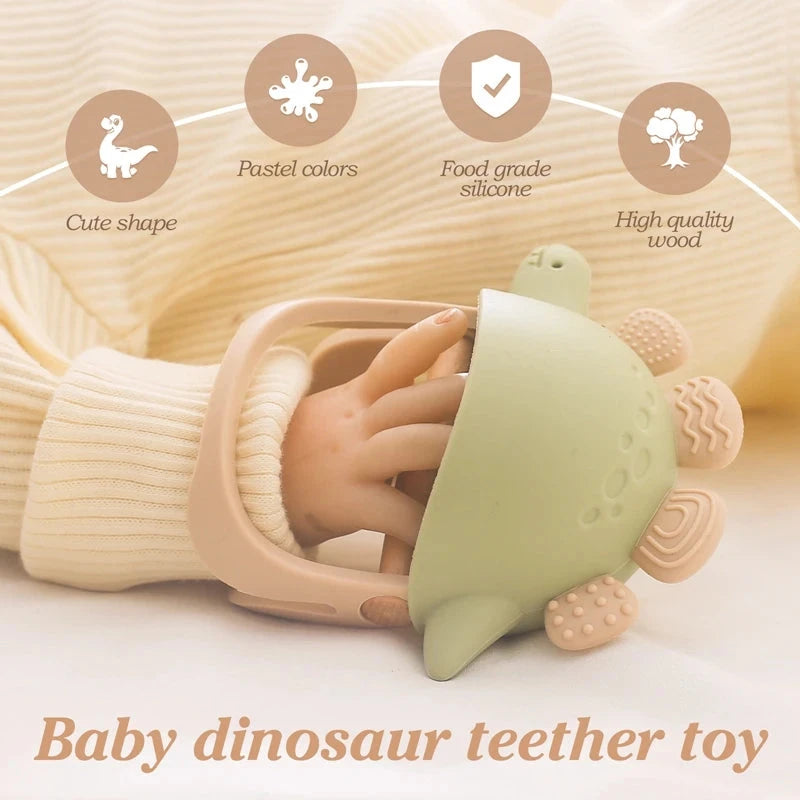 Baby Teether Gloves Pacifier Kids Teething Silicone Newborn Dental Care Gums Anti-eating Hand Molar Stick Baby Accessories
