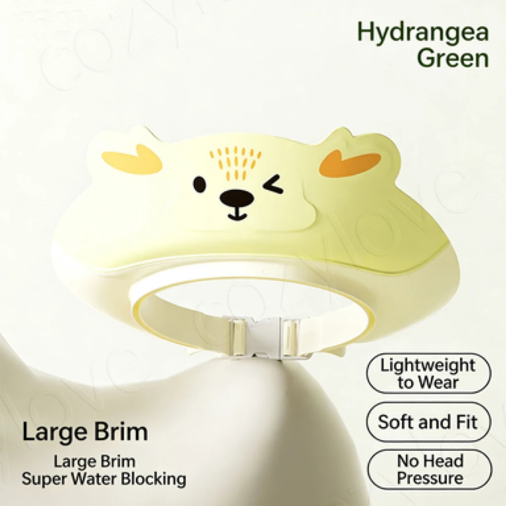 BPA-Free Baby Shampoo Visor | Adjustable Water Shield Hat for Toddler Bath Time