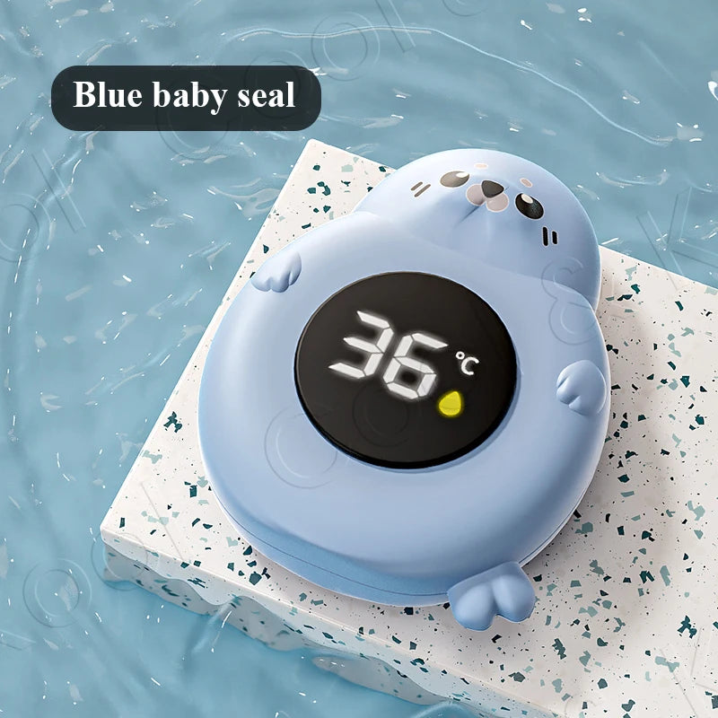 Floating Baby Bath Thermometer with LED Display, Cartoon Digital Water Temperature Tester for Safe Tub Time