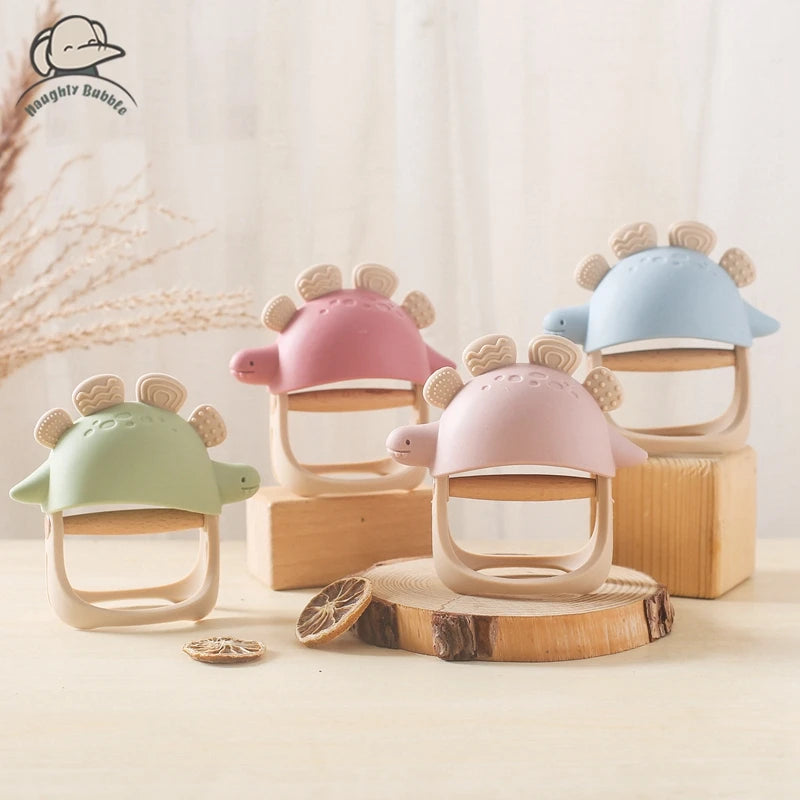 Baby Teether Gloves Pacifier Kids Teething Silicone Newborn Dental Care Gums Anti-eating Hand Molar Stick Baby Accessories