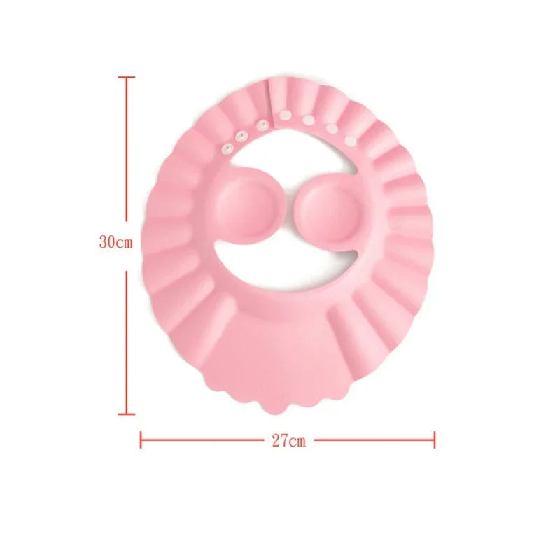 Adjustable Baby Shower Cap Ear Protection Shampoo Hat for Infants Toddlers Bath Time Accessories
