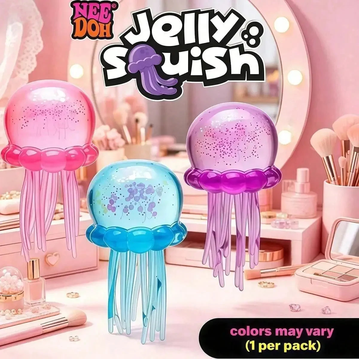 Shiny Jellyfish Squishies - Super Squeeze Sensory Putty, Stress Relief Toy Suitable For Children And Adults, Ideal Easter And Birthday Gift