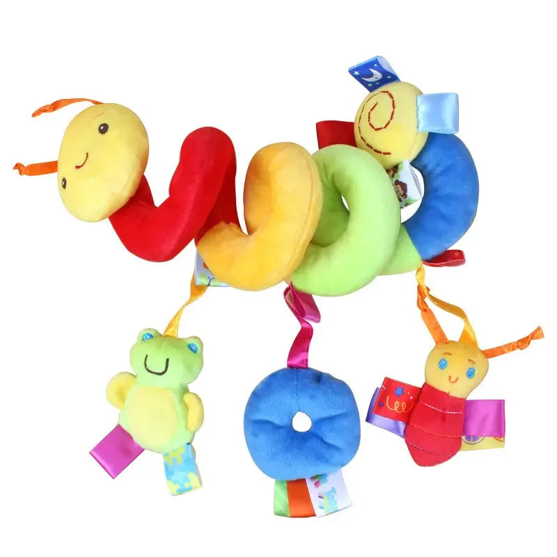 Car Seat Toys Infant Baby Spiral Activity Hanging Rattle Toys Plush Hanging Stroller Sensory Toys For Newborn Gift