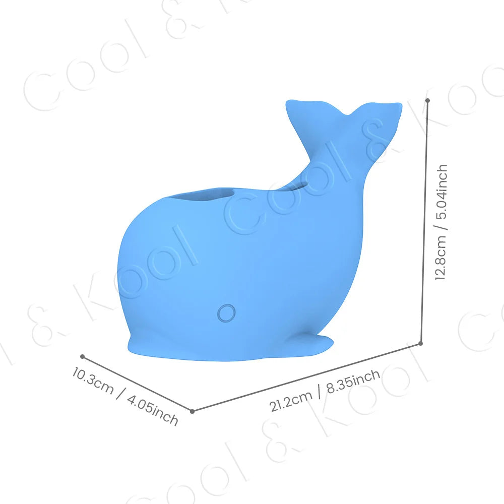 Whale Shaped Faucet Protector, Fun & Soft Silicone Cover to Guard Baby from Bumps During Bath Time