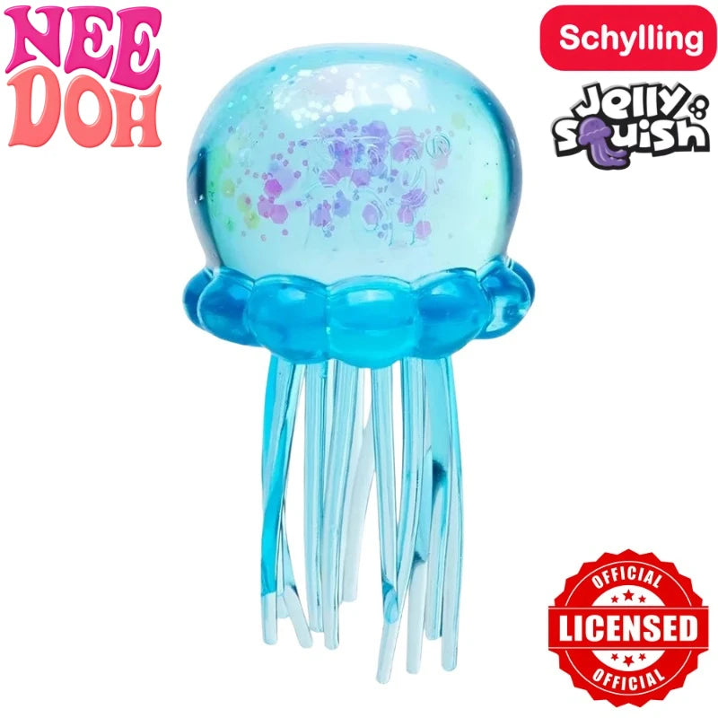 High Quality Needoh Nice Cube Fuzz Ball Jellyfish Squishy Blind Box Soft Stress Relief Toy Cute Relaxing Squeeze Sensory Toy