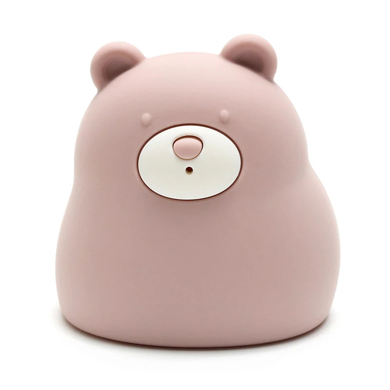 Cute Silicone Squeaky Bear Bath Toy - Safe Floating Water Toy for Baby Toddler Bath Time Fun, BPA Free