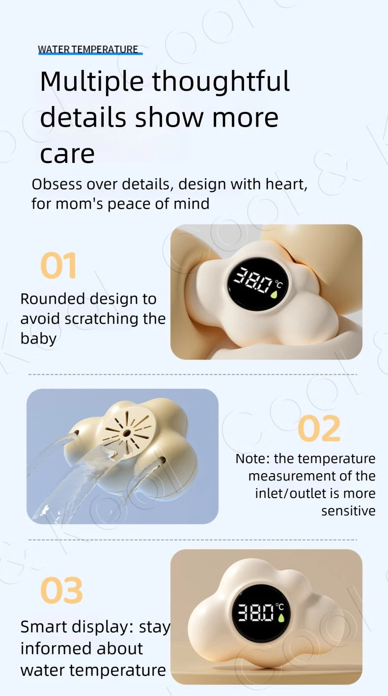 Floating Baby Bath Thermometer with LED Display, Cartoon Digital Water Temperature Tester for Safe Tub Time