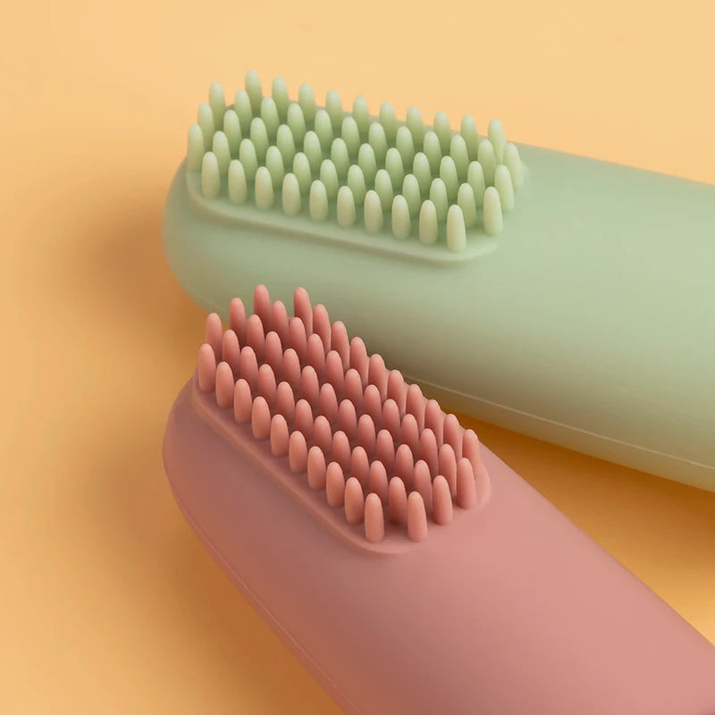 3pcs Baby Soft Finger Toothbrush Silicone Infant Tooth Teeth Clean Brush Soft Silicone Bebes Oral Health Care