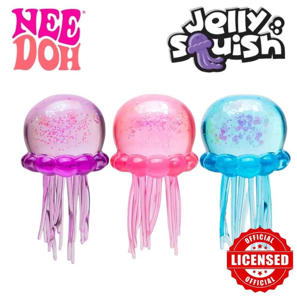 High Quality Needoh Nice Cube Fuzz Ball Jellyfish Squishy Blind Box Soft Stress Relief Toy Cute Relaxing Squeeze Sensory Toy