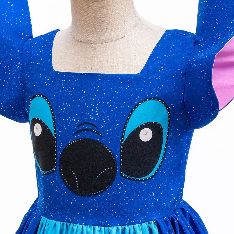 Alien Dogyy Cute Role Play Costume Girl Cartoon Cosplay Apparel Halloween No. 626 Destroyer Blue Little Monster Vestido 2-10Yrs