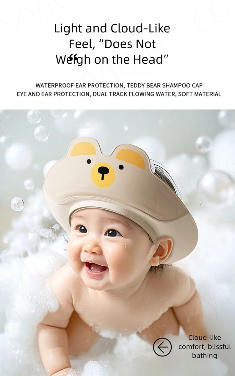 BPA-Free Baby Shampoo Visor | Adjustable Water Shield Hat for Toddler Bath Time