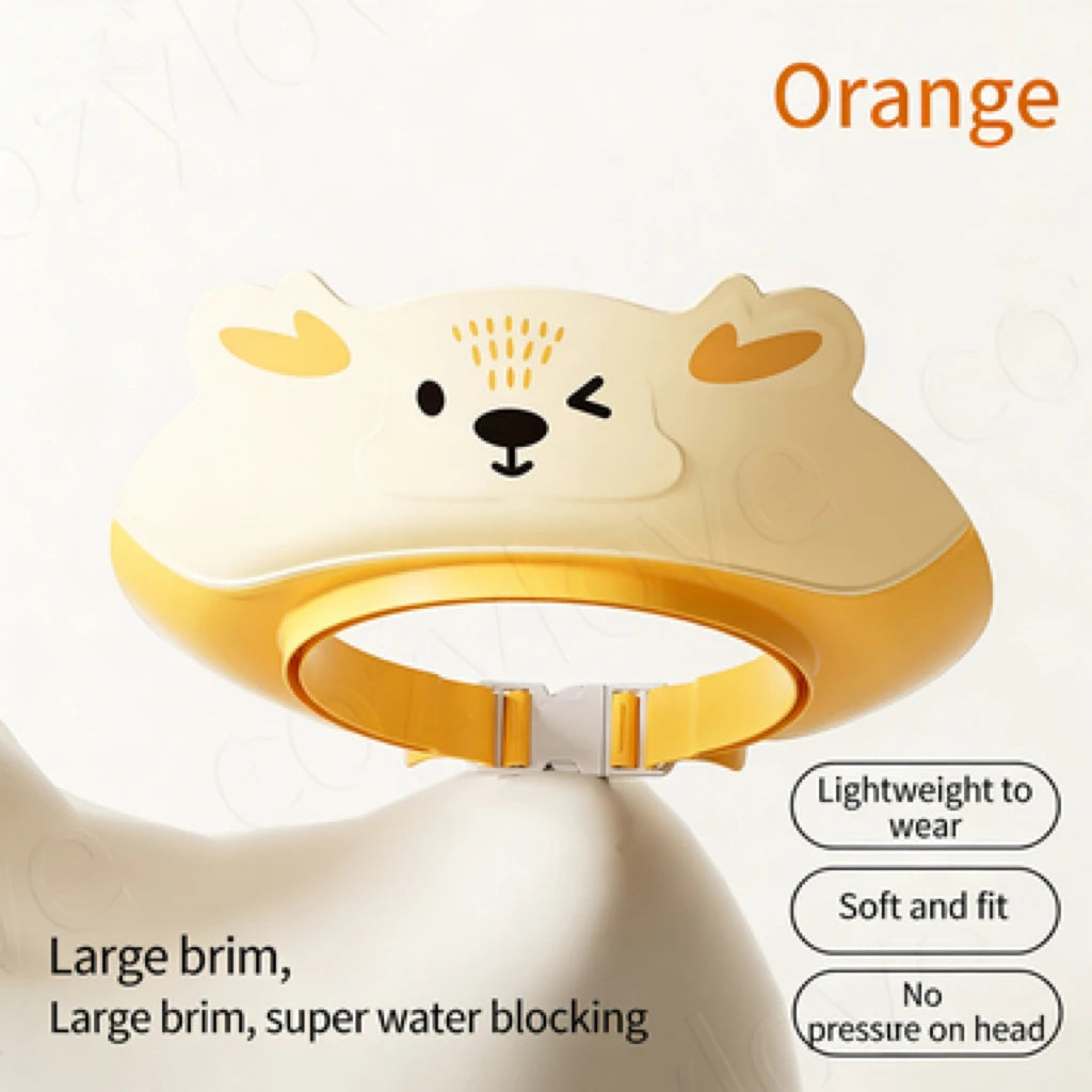 BPA-Free Baby Shampoo Visor | Adjustable Water Shield Hat for Toddler Bath Time