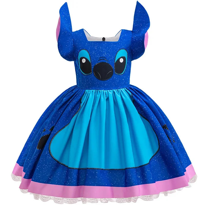 Alien Dogyy Cute Role Play Costume Girl Cartoon Cosplay Apparel Halloween No. 626 Destroyer Blue Little Monster Vestido 2-10Yrs