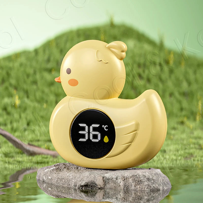 Floating Baby Bath Thermometer with LED Display, Cartoon Digital Water Temperature Tester for Safe Tub Time