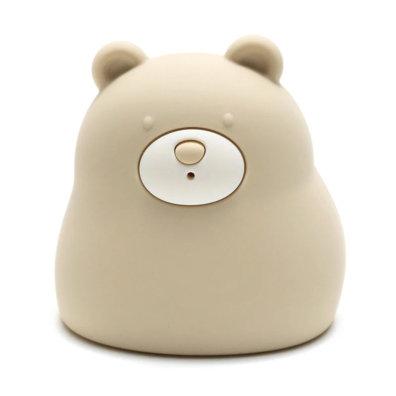Cute Silicone Squeaky Bear Bath Toy - Safe Floating Water Toy for Baby Toddler Bath Time Fun, BPA Free
