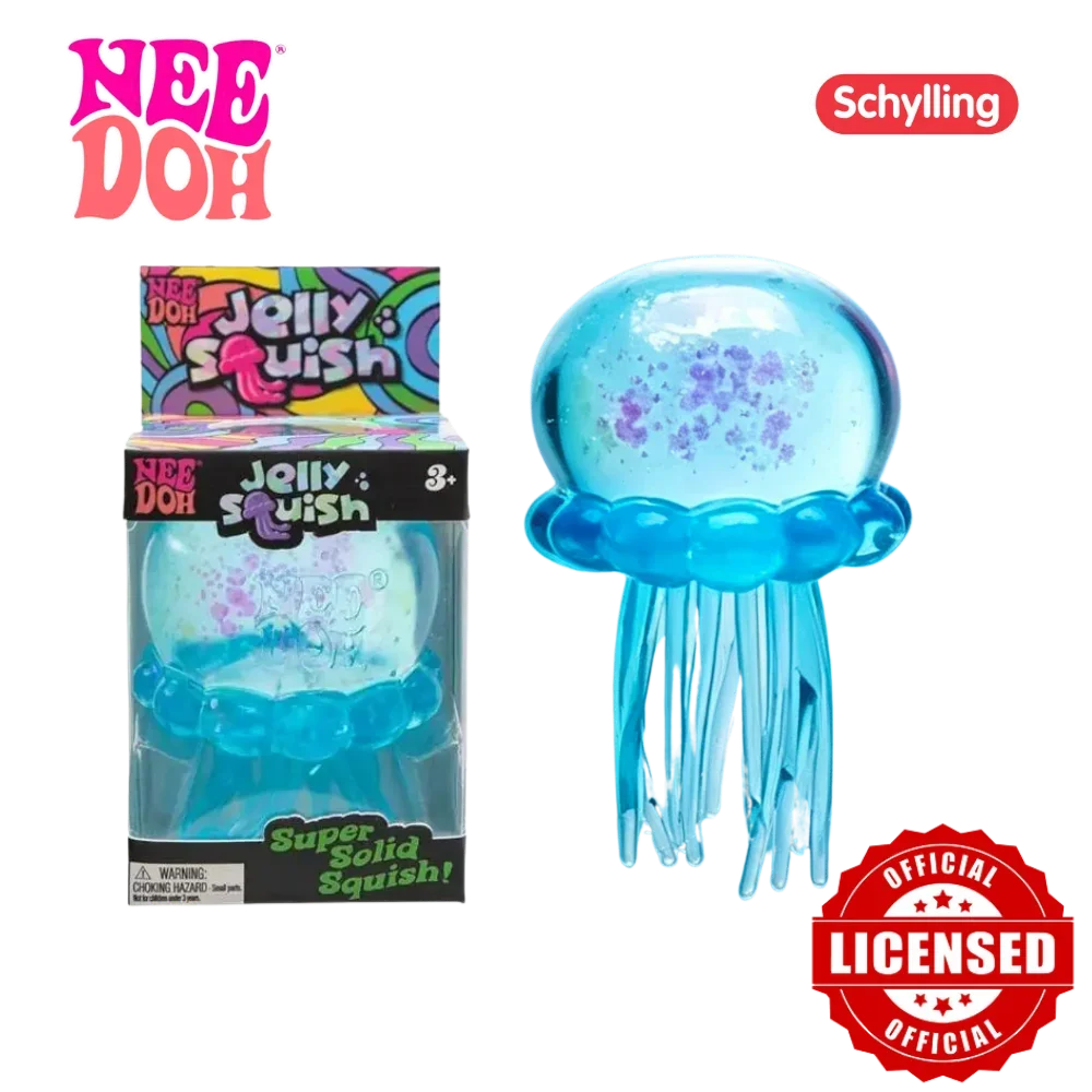 High Quality Needoh Nice Cube Fuzz Ball Jellyfish Squishy Blind Box Soft Stress Relief Toy Cute Relaxing Squeeze Sensory Toy