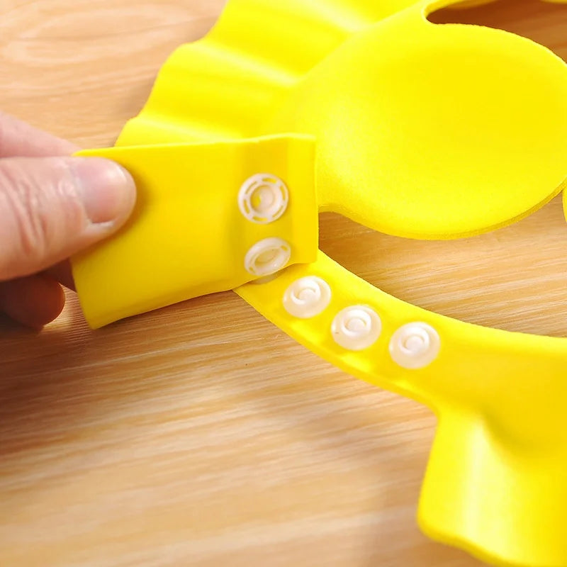 Adjustable Baby Shower Cap Ear Protection Shampoo Hat for Infants Toddlers Bath Time Accessories