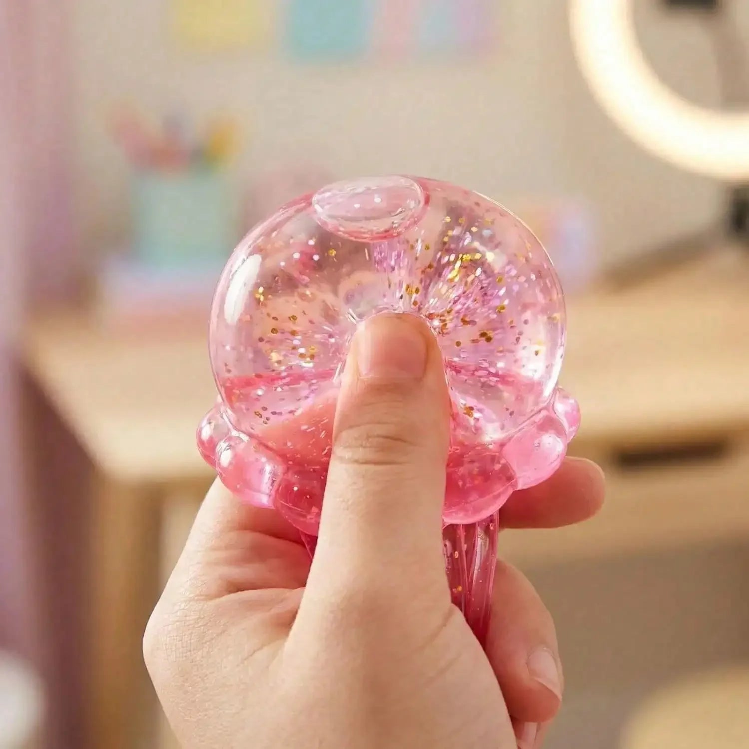 Shiny Jellyfish Squishies - Super Squeeze Sensory Putty, Stress Relief Toy Suitable For Children And Adults, Ideal Easter And Birthday Gift