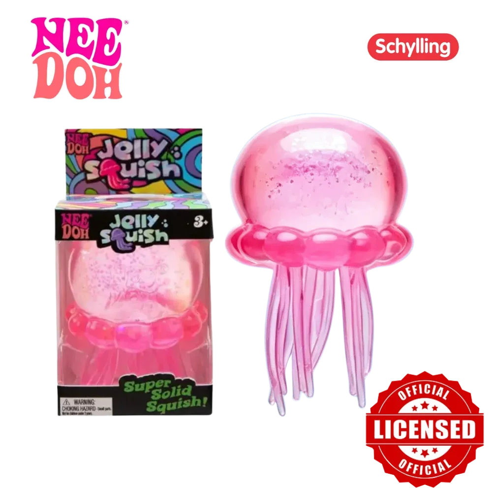 High Quality Needoh Nice Cube Fuzz Ball Jellyfish Squishy Blind Box Soft Stress Relief Toy Cute Relaxing Squeeze Sensory Toy