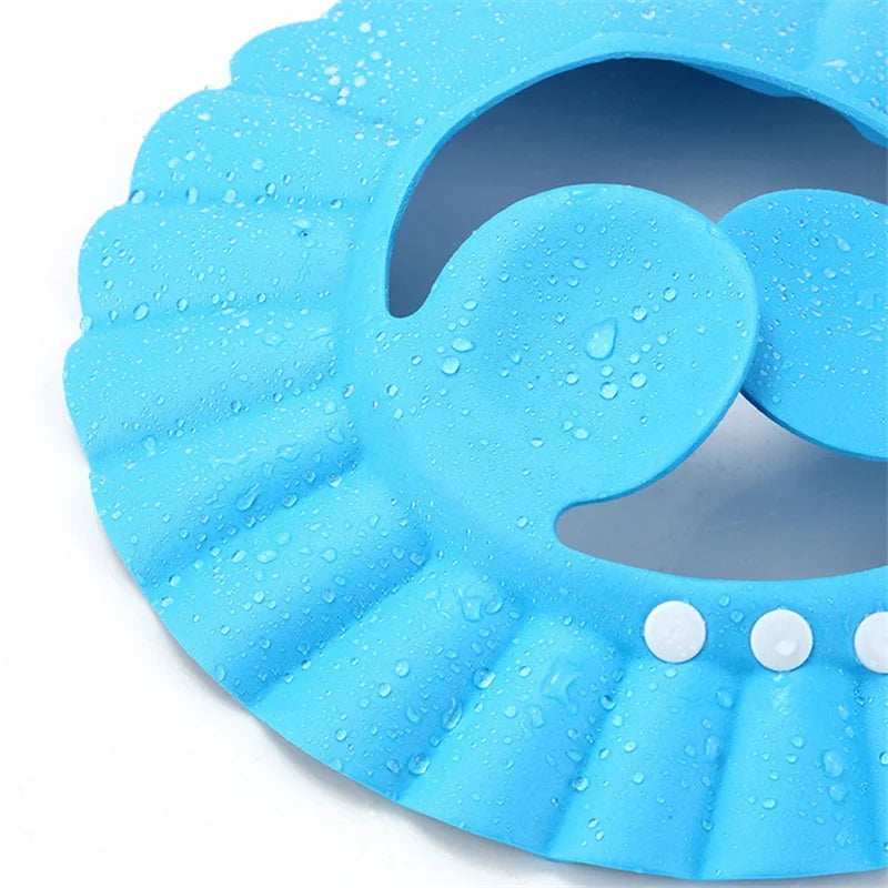 Adjustable Baby Shower Cap Ear Protection Shampoo Hat for Infants Toddlers Bath Time Accessories