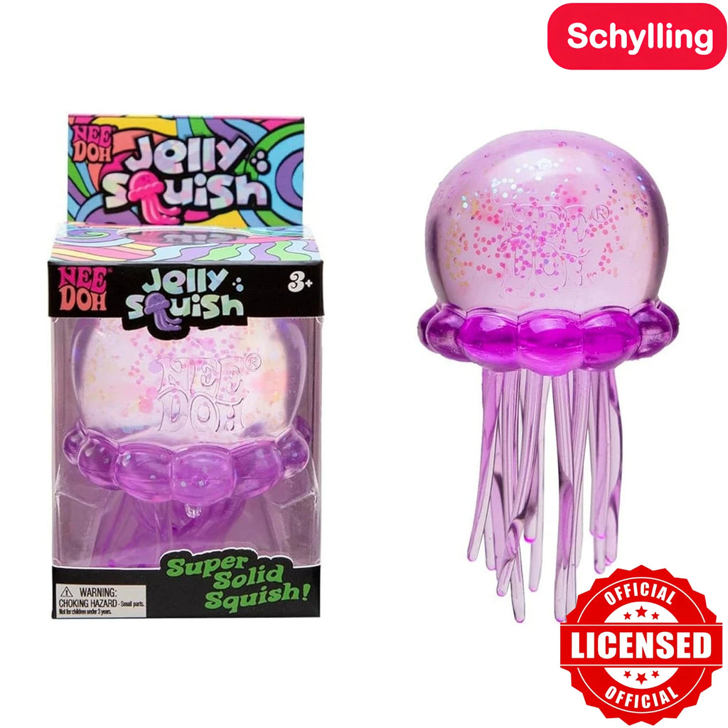 High Quality Needoh Nice Cube Fuzz Ball Jellyfish Squishy Blind Box Soft Stress Relief Toy Cute Relaxing Squeeze Sensory Toy