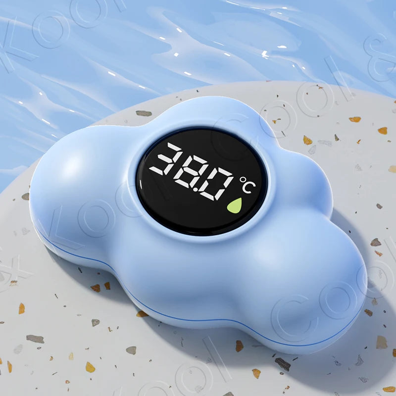 Floating Baby Bath Thermometer with LED Display, Cartoon Digital Water Temperature Tester for Safe Tub Time