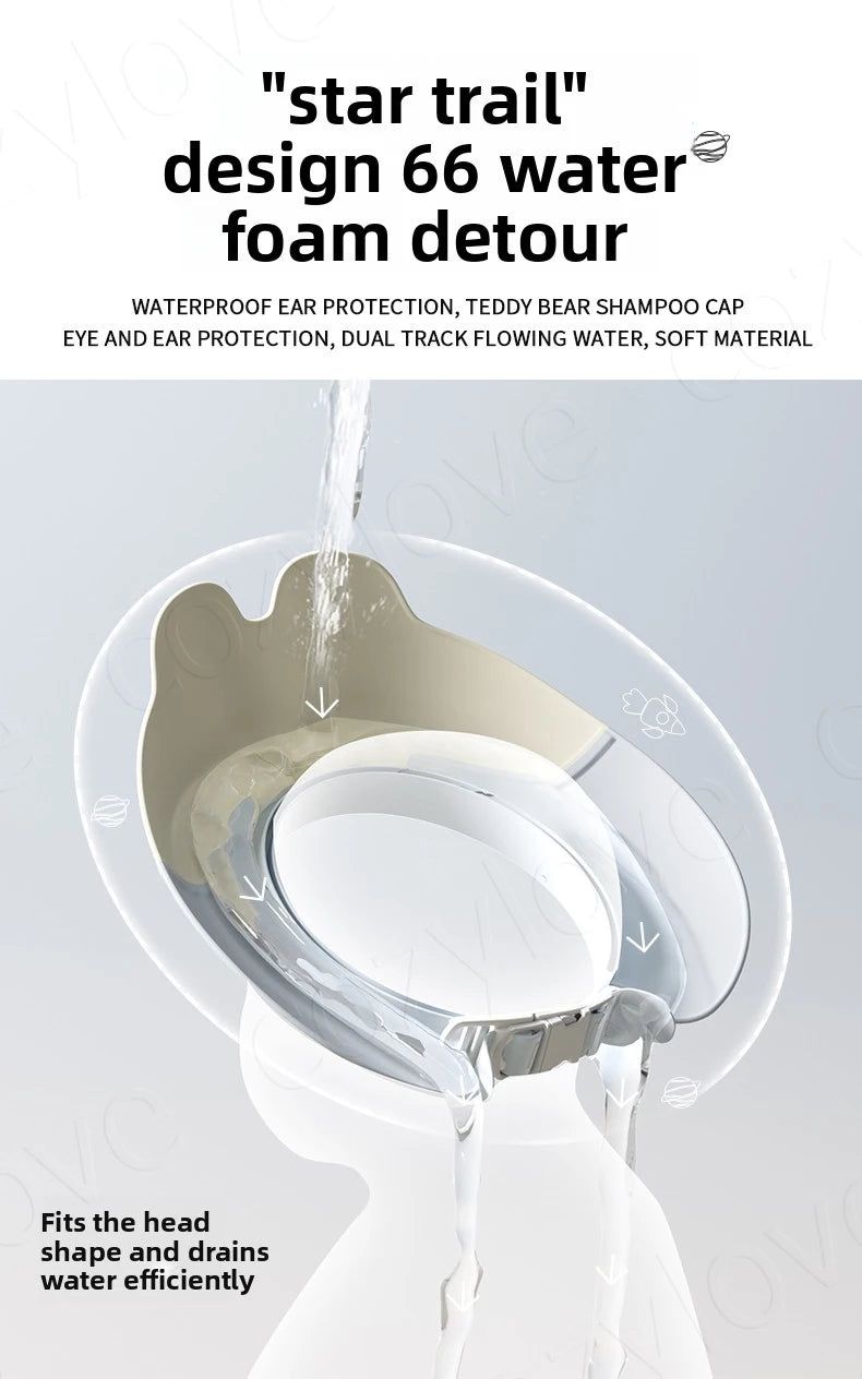 BPA-Free Baby Shampoo Visor | Adjustable Water Shield Hat for Toddler Bath Time