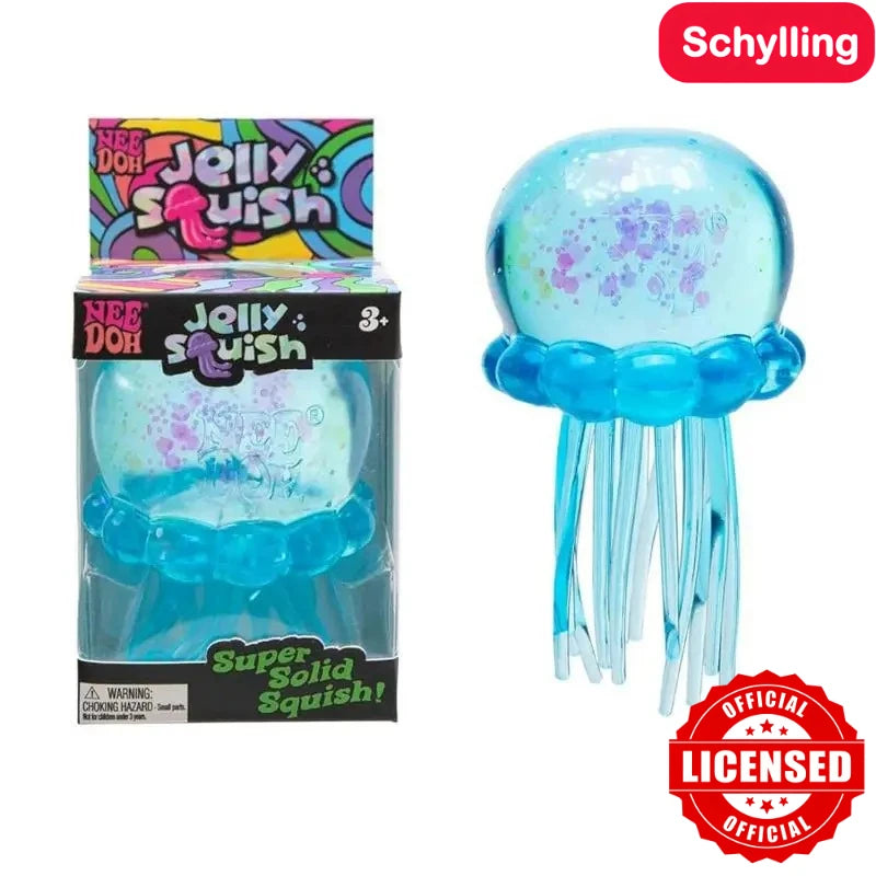 High Quality Needoh Nice Cube Fuzz Ball Jellyfish Squishy Blind Box Soft Stress Relief Toy Cute Relaxing Squeeze Sensory Toy