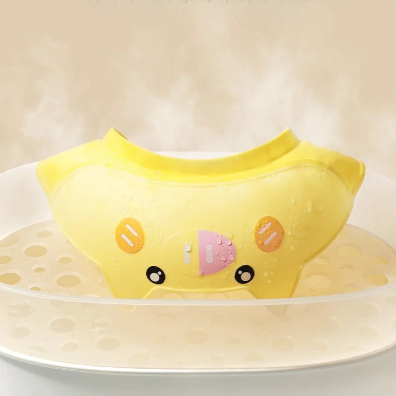 Baby Hair Wash Water Shield, Anti-Water Eyes, Soft Adjustable Silicone, Toddler Waterproof Bath Cap, Bath Time Essential