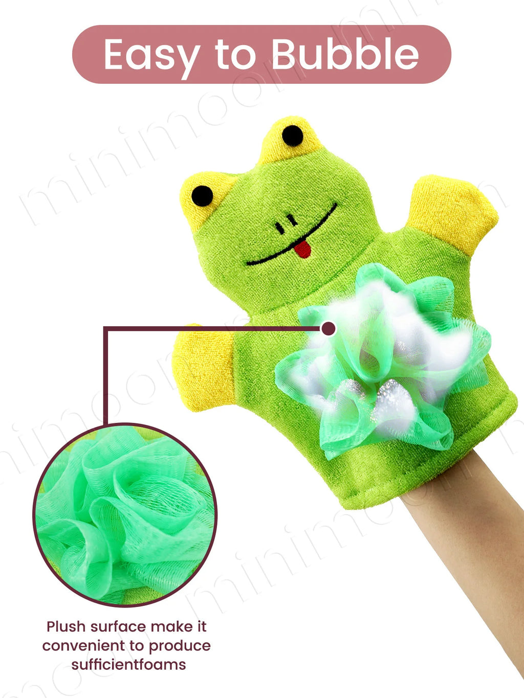 Cartoon Animal Bath Gloves for Kids, Exfoliating & Massage for Fun and Effective Bath Time