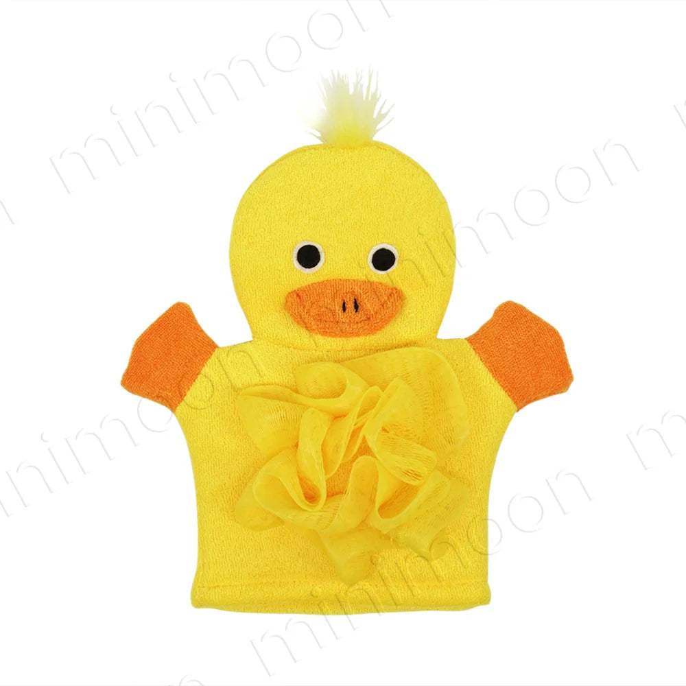 Cartoon Animal Bath Gloves for Kids, Exfoliating & Massage for Fun and Effective Bath Time
