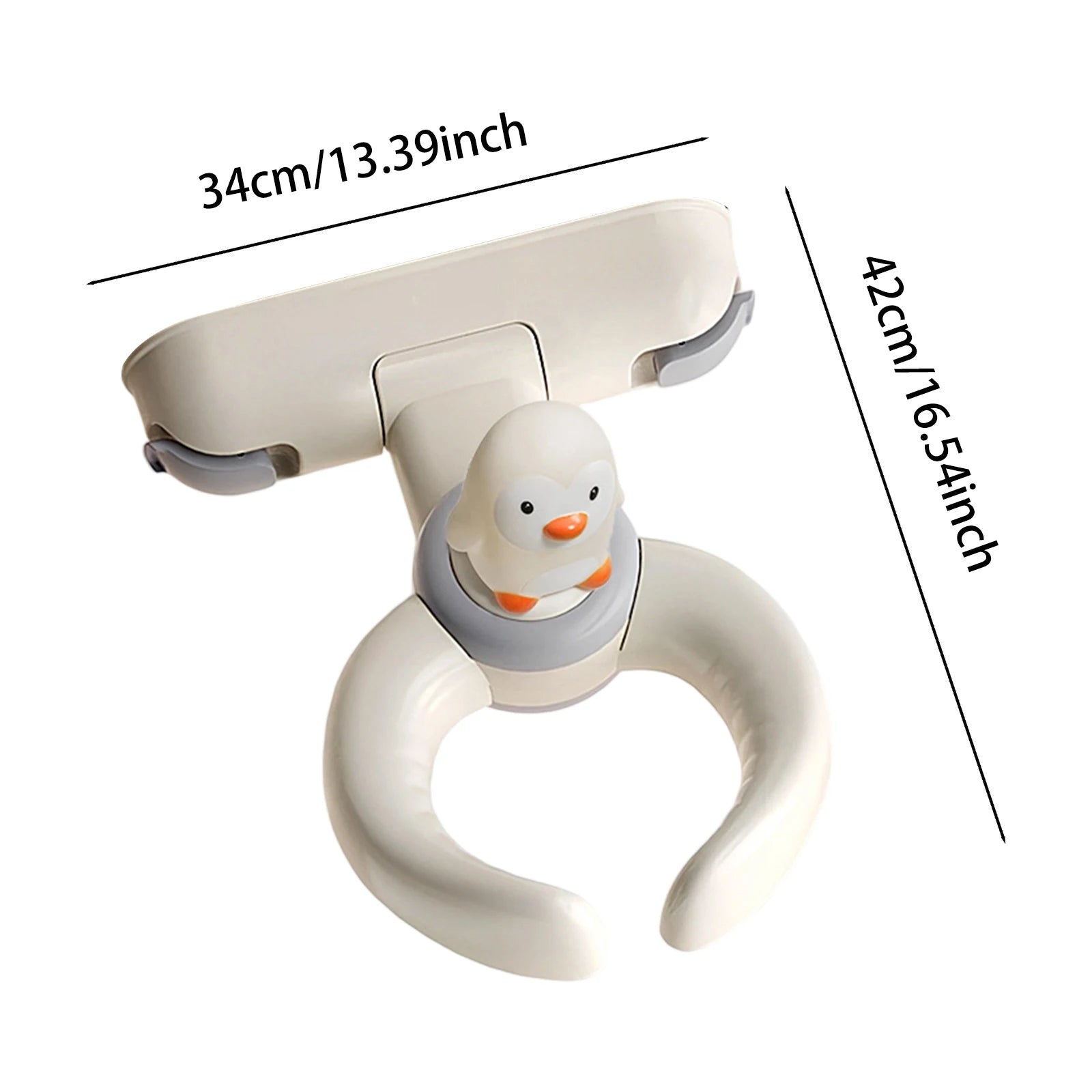 1Pc Portable Foldable Baby Shower Stand Rack Secure Grip Adjustable for BathRoom Toddler Safe Standing Support Bath Time Helper