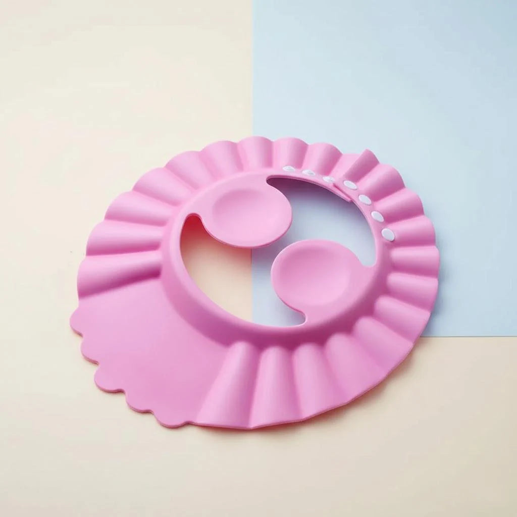 Adjustable Baby Shower Cap Ear Protection Shampoo Hat for Infants Toddlers Bath Time Accessories